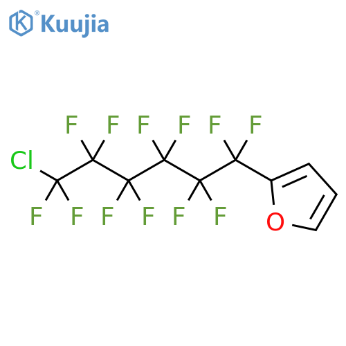 Furan, 2-(6-chloro-1,1,2,2,3,3,4,4,5,5,6,6-dodecafluorohexyl)- structure