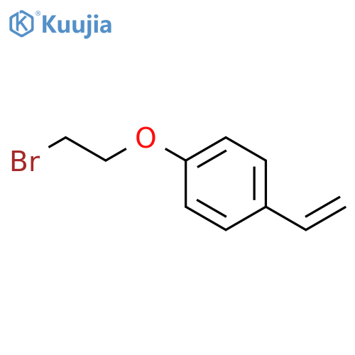 Benzene, 1-(2-bromoethoxy)-4-ethenyl- structure