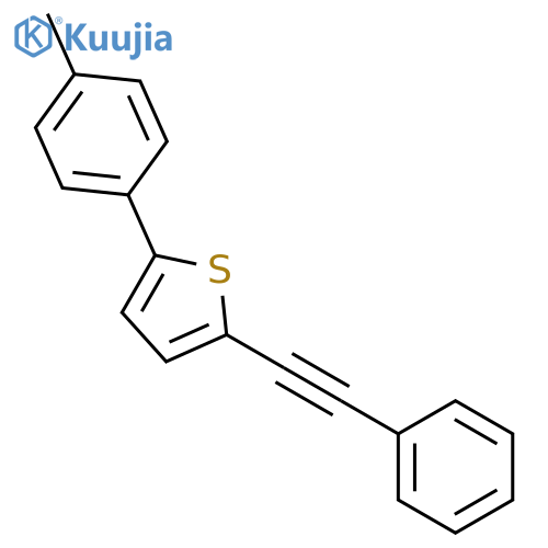 Thiophene, 2-(4-methylphenyl)-5-(phenylethynyl)- structure