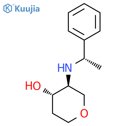 (3S,4S)-3-[[(1S)-1-Phenylethyl]amino]oxan-4-ol structure