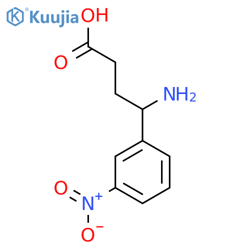 4-amino-4-(3-nitrophenyl)butanoic acid structure
