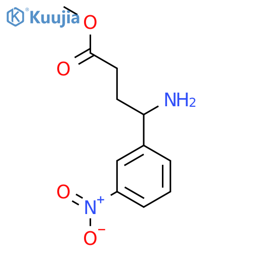 methyl 4-amino-4-(3-nitrophenyl)butanoate structure