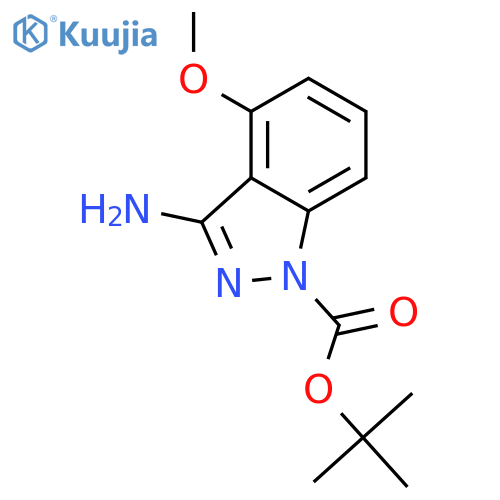 tert-butyl 3-amino-4-methoxy-1H-indazole-1-carboxylate structure