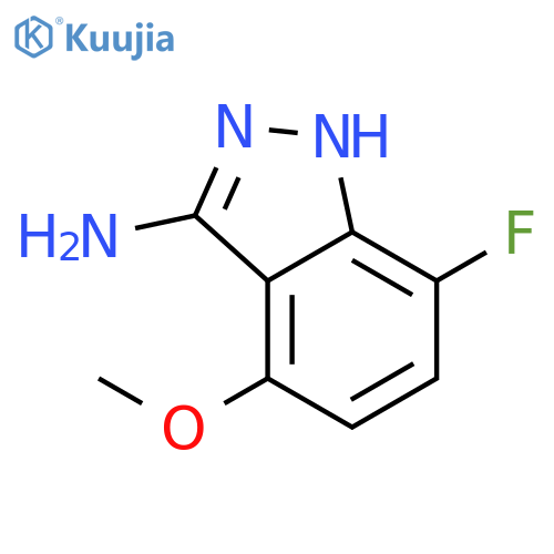 7-fluoro-4-methoxy-1H-indazol-3-amine structure