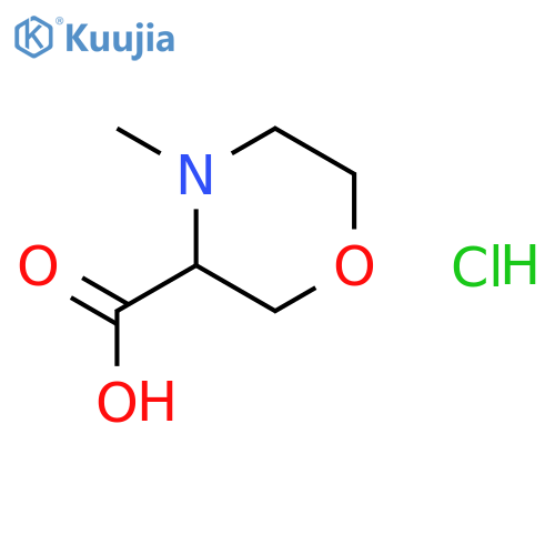 4-methylmorpholine-3-carboxylic acid hydrochloride structure