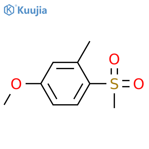 Benzene,4-methoxy-2-methyl-1-(methylsulfonyl)- structure