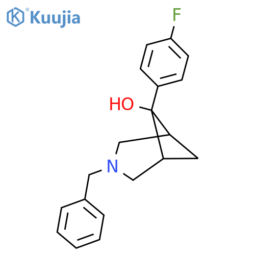 3-Benzyl-6-(4-fluorophenyl)-3-azabicyclo[3.1.1]heptan-6-ol structure