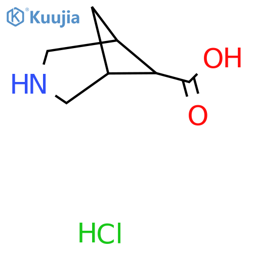 3-azabicyclo3.1.1heptane-6-carboxylic acid hydrochloride structure