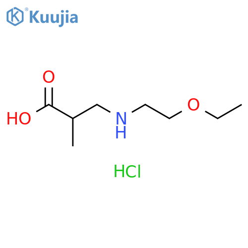 3-(2-Ethoxyethyl)amino-2-methylpropanoic Acid Hydrochloride structure