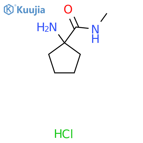 1-Amino-N-methylcyclopentane-1-carboxamide hydrochloride structure