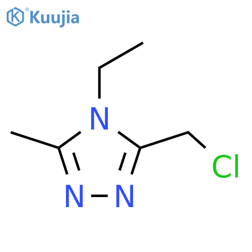 4H-1,2,4-Triazole, 3-(chloromethyl)-4-ethyl-5-methyl- structure