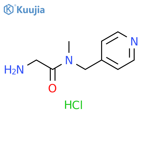 2-amino-N-methyl-N-[(pyridin-4-yl)methyl]acetamide dihydrochloride structure