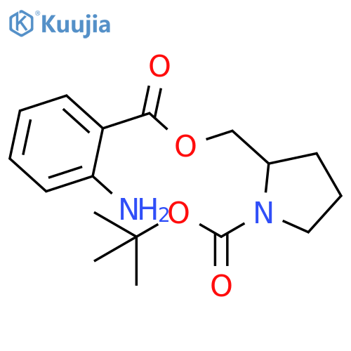 tert-Butyl 2-(2-Aminobenzoyloxy)methylpyrrolidine-1-carboxylate structure