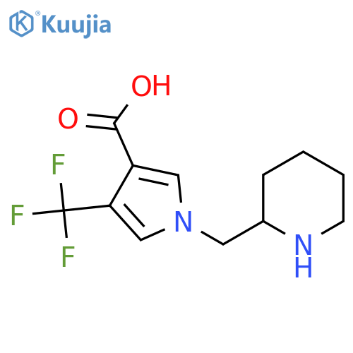 1H-Pyrrole-3-carboxylic acid, 1-(2-piperidinylmethyl)-4-(trifluoromethyl)- structure