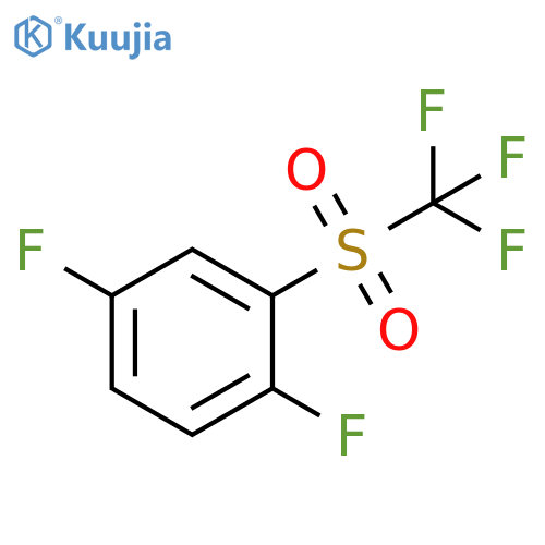 1,4-difluoro-2-trifluoromethanesulfonylbenzene structure