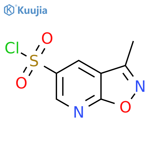 3-Methyl-1,2oxazolo5,4-bpyridine-5-sulfonyl Chloride structure