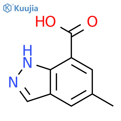 5-methyl-1H-indazole-7-carboxylic acid structure