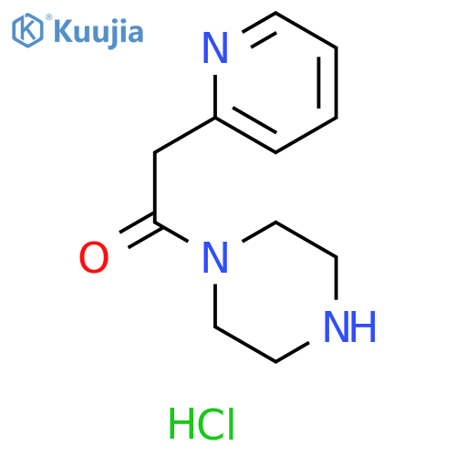1-(piperazin-1-yl)-2-(pyridin-2-yl)ethan-1-one dihydrochloride structure