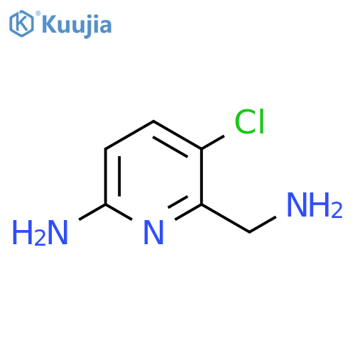 6-(aminomethyl)-5-chloropyridin-2-amine structure
