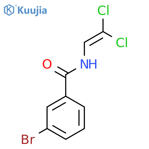 3-bromo-N-(2,2-dichloroethenyl)benzamide structure