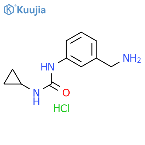 1-3-(Aminomethyl)phenyl-3-cyclopropylurea Hydrochloride structure
