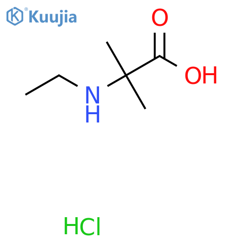 2-(Ethylamino)-2-methylpropanoic acid hydrochloride structure