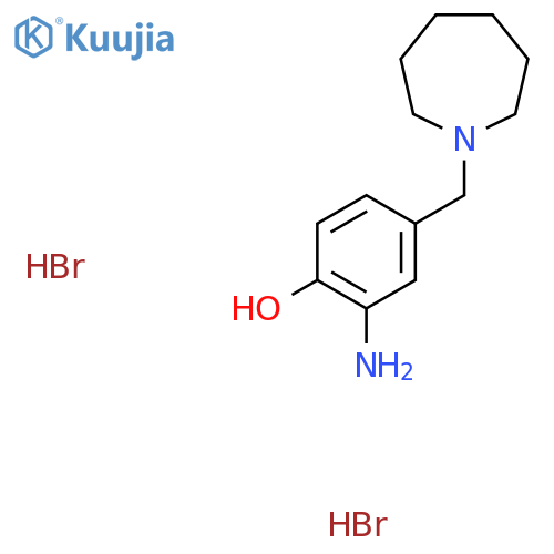 2-amino-4-[(azepan-1-yl)methyl]phenol dihydrobromide structure
