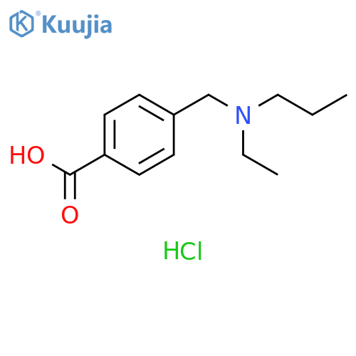 4-{Ethyl(propyl)aminomethyl}benzoic Acid Hydrochloride structure