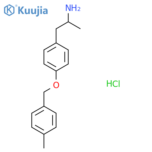 1-{4-(4-Methylphenyl)methoxyphenyl}propan-2-amine Hydrochloride structure