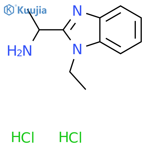1-(1-Ethyl-1H-1,3-benzodiazol-2-yl)ethan-1-amine Dihydrochloride structure