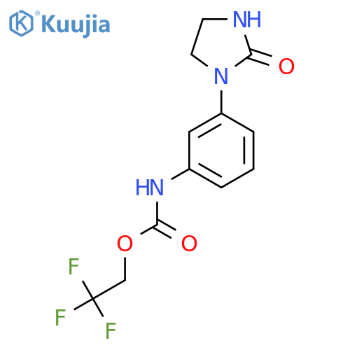 2,2,2-Trifluoroethyl N-3-(2-Oxoimidazolidin-1-yl)phenylcarbamate structure