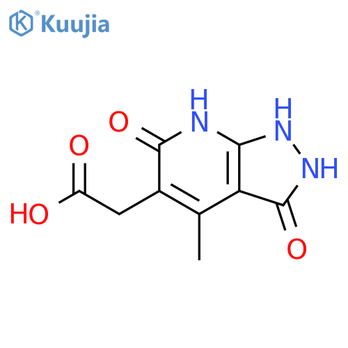 2-{6-Hydroxy-4-methyl-3-oxo-1H,2H,3H-pyrazolo3,4-bpyridin-5-yl}acetic Acid structure