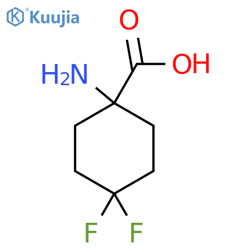 1-Amino-4,4-difluorocyclohexane-1-carboxylic acid structure