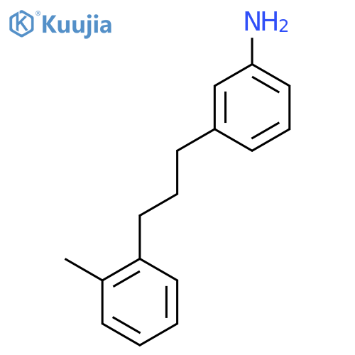 3-3-(2-methylphenyl)propylaniline structure