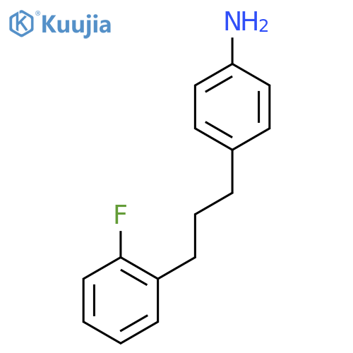 4-3-(2-fluorophenyl)propylaniline structure