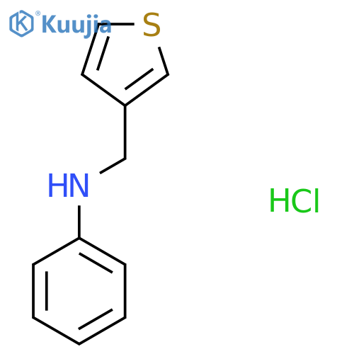 N-(thiophen-3-ylmethyl)aniline hydrochloride structure