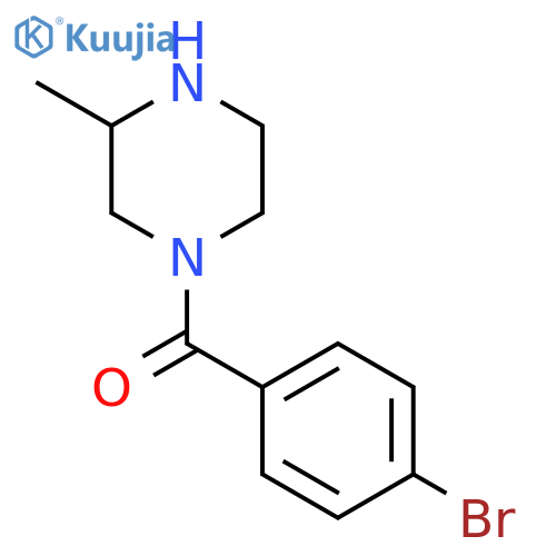 1-(4-Bromobenzoyl)-3-methylpiperazine structure