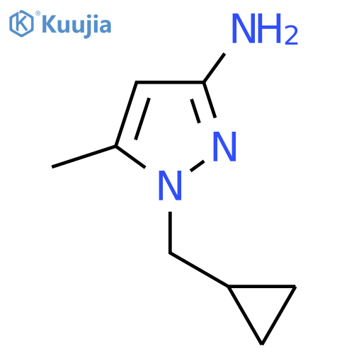 1H-Pyrazol-3-amine, 1-(cyclopropylmethyl)-5-methyl- structure