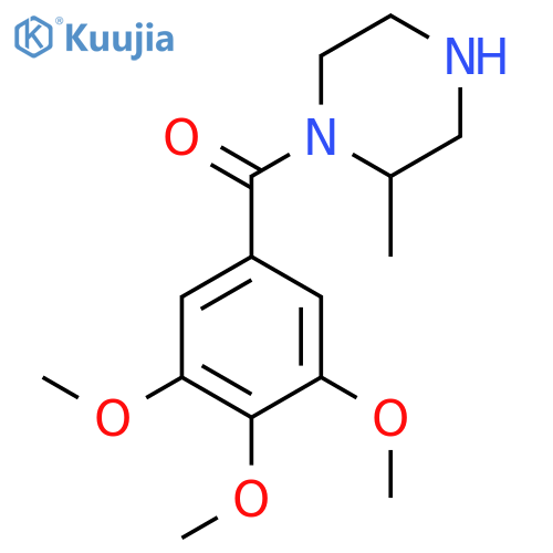 2-Methyl-1-(3,4,5-trimethoxybenzoyl)piperazine structure