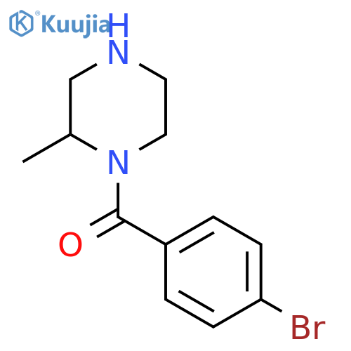 1-(4-Bromobenzoyl)-2-methylpiperazine structure