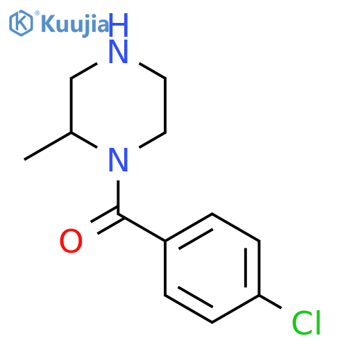1-(4-Chlorobenzoyl)-2-methylpiperazine structure