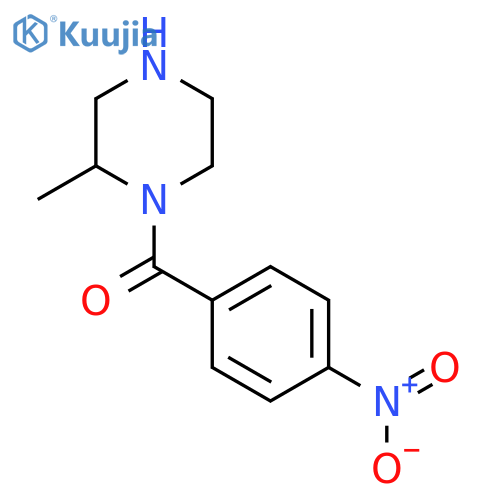 2-Methyl-1-(4-nitrobenzoyl)piperazine structure
