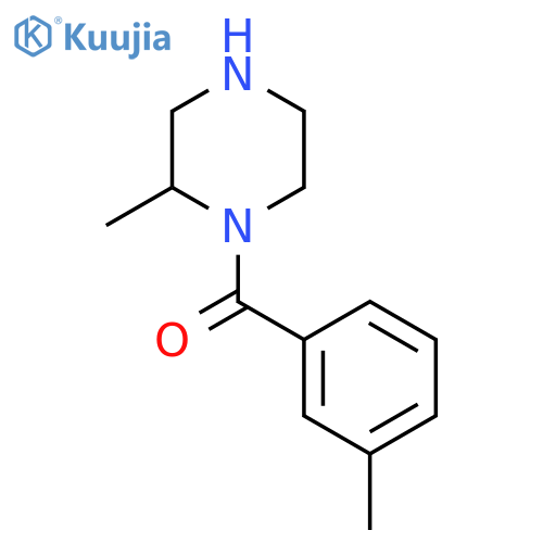 2-Methyl-1-(3-methylbenzoyl)piperazine structure
