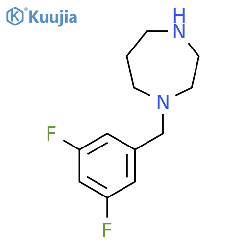 1-[(3,5-Difluorophenyl)methyl]-1,4-diazepane structure