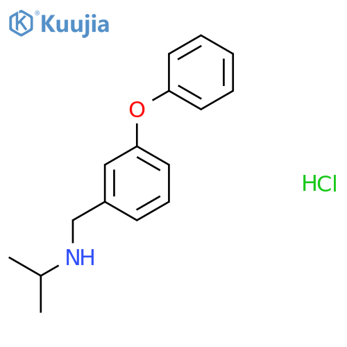 [(3-Phenoxyphenyl)methyl](propan-2-yl)amine hydrochloride structure