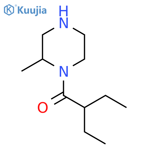 2-Ethyl-1-(2-methylpiperazin-1-yl)butan-1-one structure