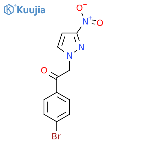 1-(4-Bromophenyl)-2-(3-nitro-1H-pyrazol-1-yl)ethan-1-one structure