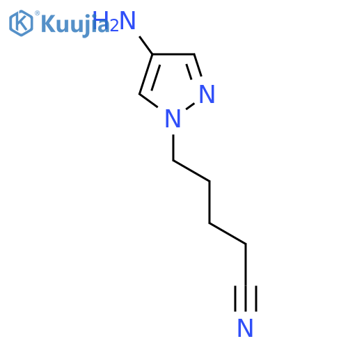 5-(4-amino-1H-pyrazol-1-yl)pentanenitrile structure