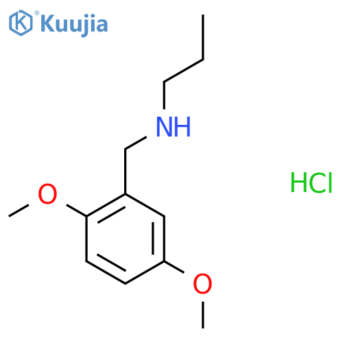 [(2,5-Dimethoxyphenyl)methyl](propyl)amine hydrochloride structure