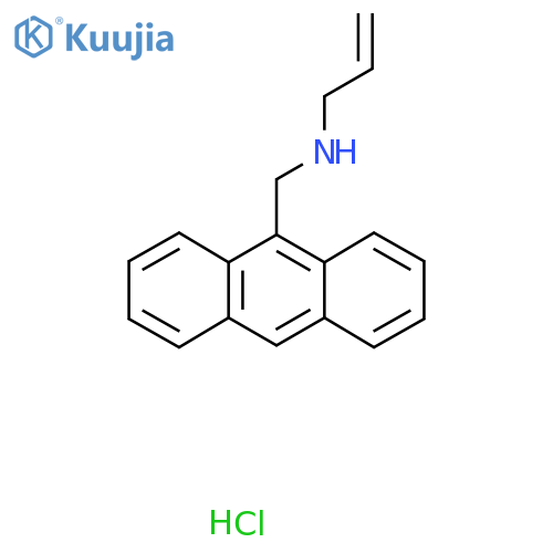 N-(anthracen-9-ylmethyl)prop-2-en-1-amine:hydrochloride structure